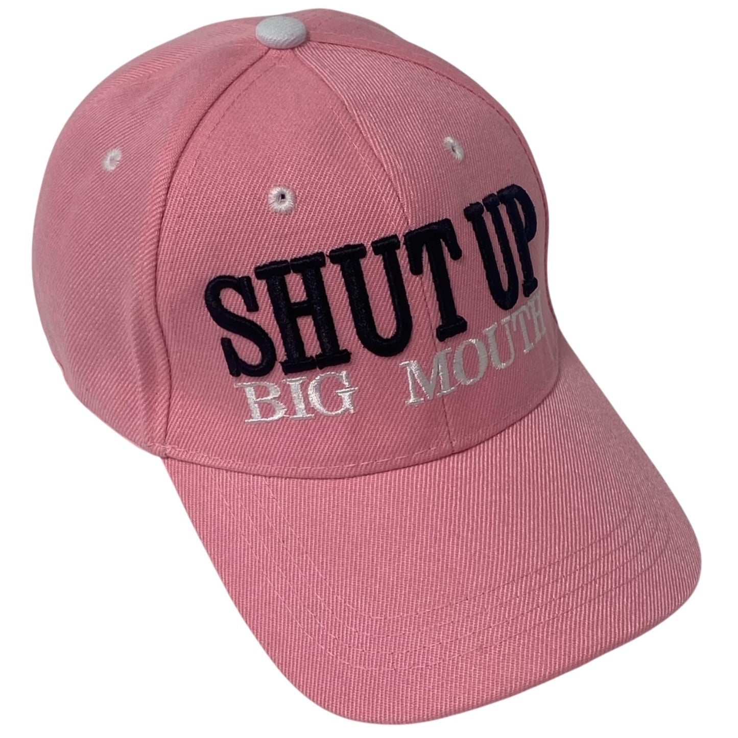 Funny Unisex Embroidered Shut Up Big Mouth Novelty Baseball Cap