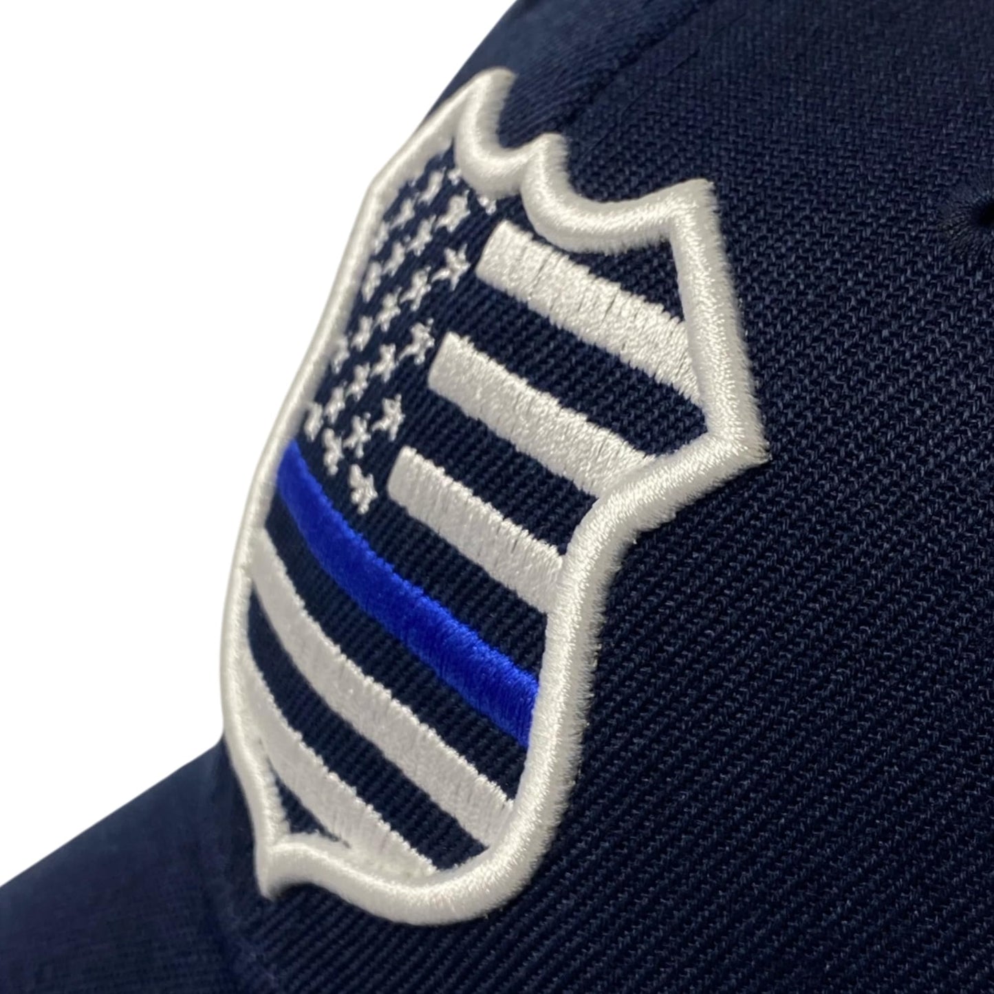 Roytrense Unisex Embroidered Blue Line Badge Baseball Cap – Patriotic Law Enforcement Support Hat