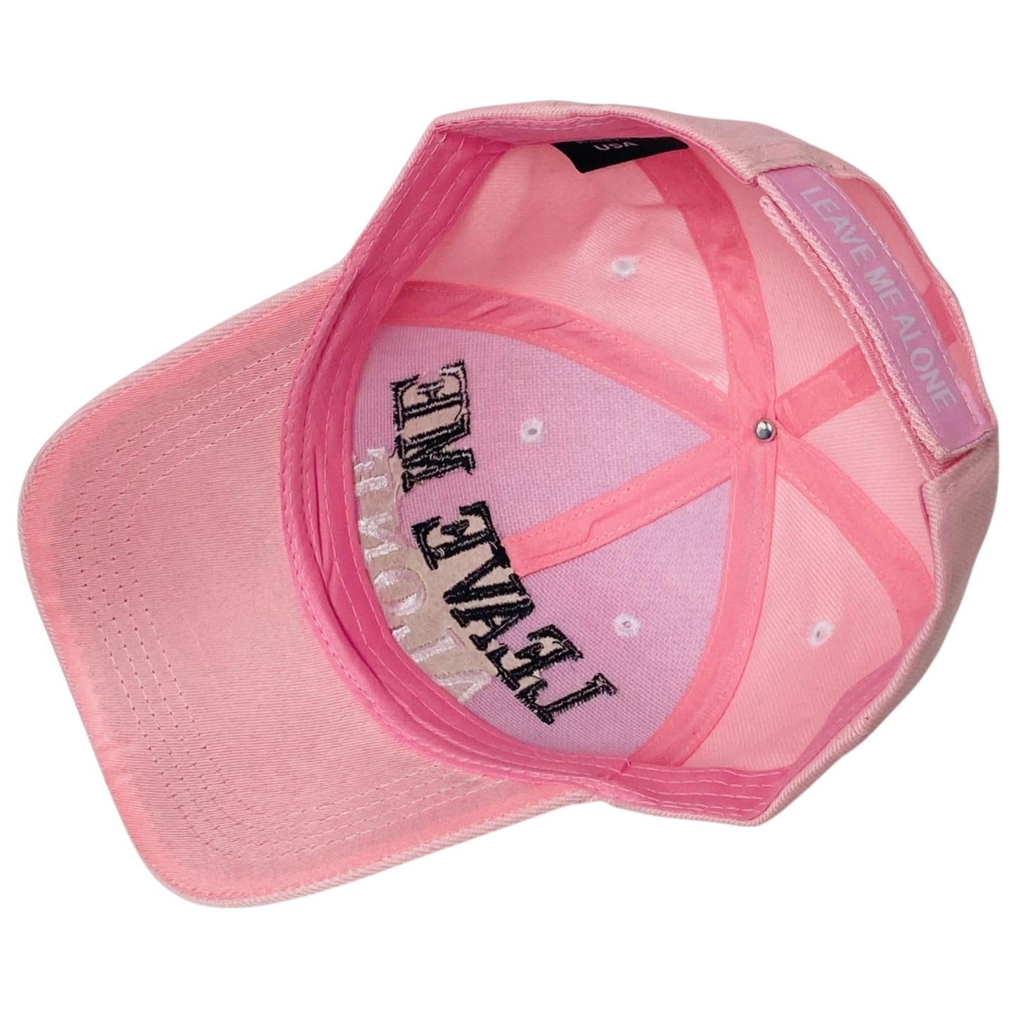 Unisex Embroidered Novelty Leave Me Alone Baseball Cap