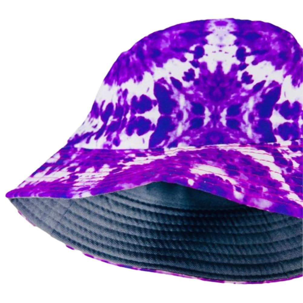 Unisex Bucket Hat Reversible Double-Side-Wear Packable for Travel, Outdoors, and Beach