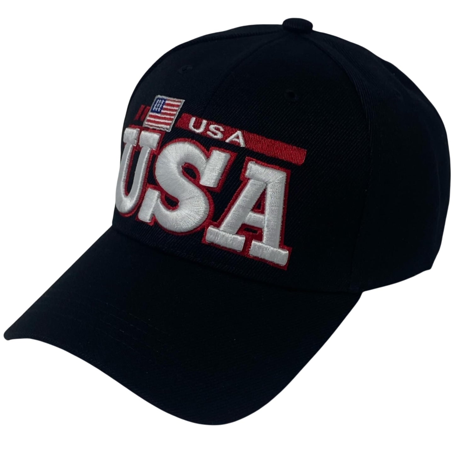 Roytrense Unisex Embroidered USA Flag Hat – Adjustable Patriotic Baseball Cap