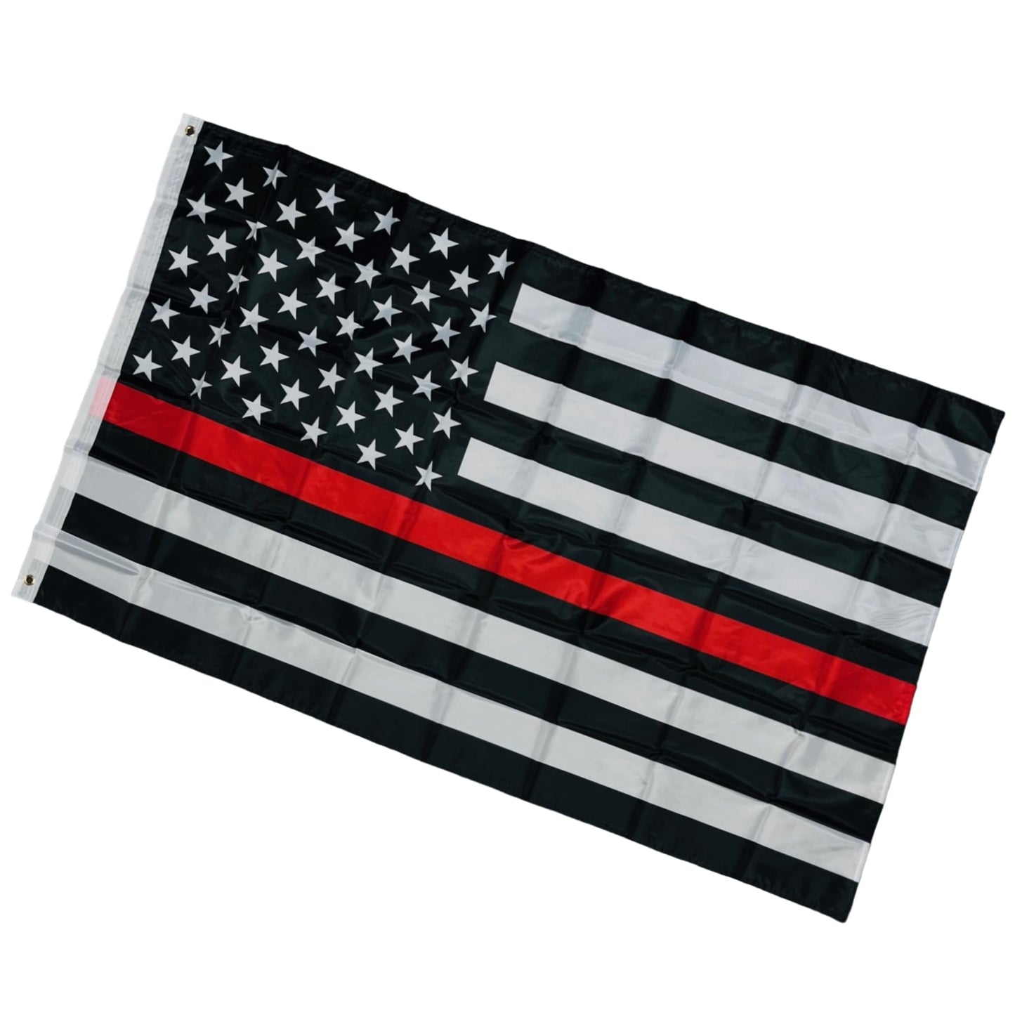 Double Stitched Firefighter Support Red Line American 3X5 Flag