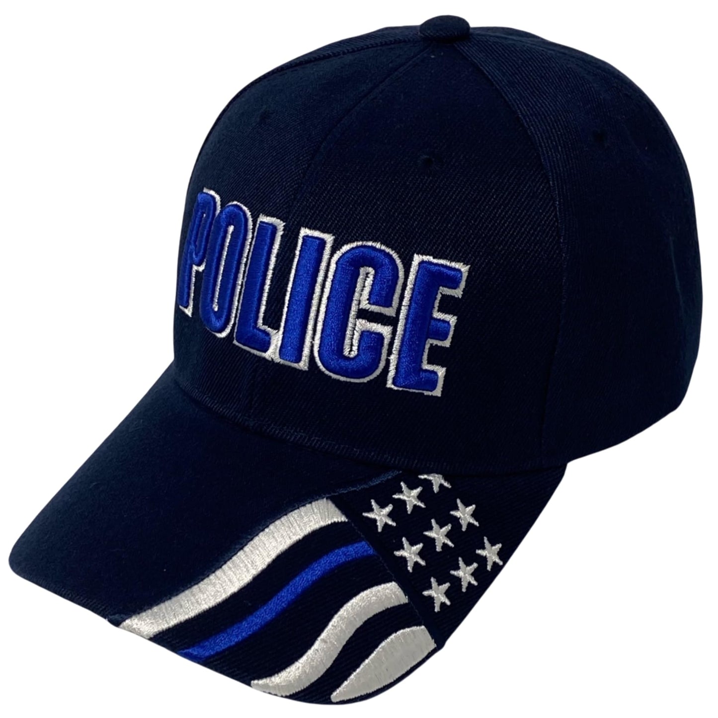 Roytrense Unisex Embroidered Police Baseball Cap – Blue Line Flag Embroidered Bill
