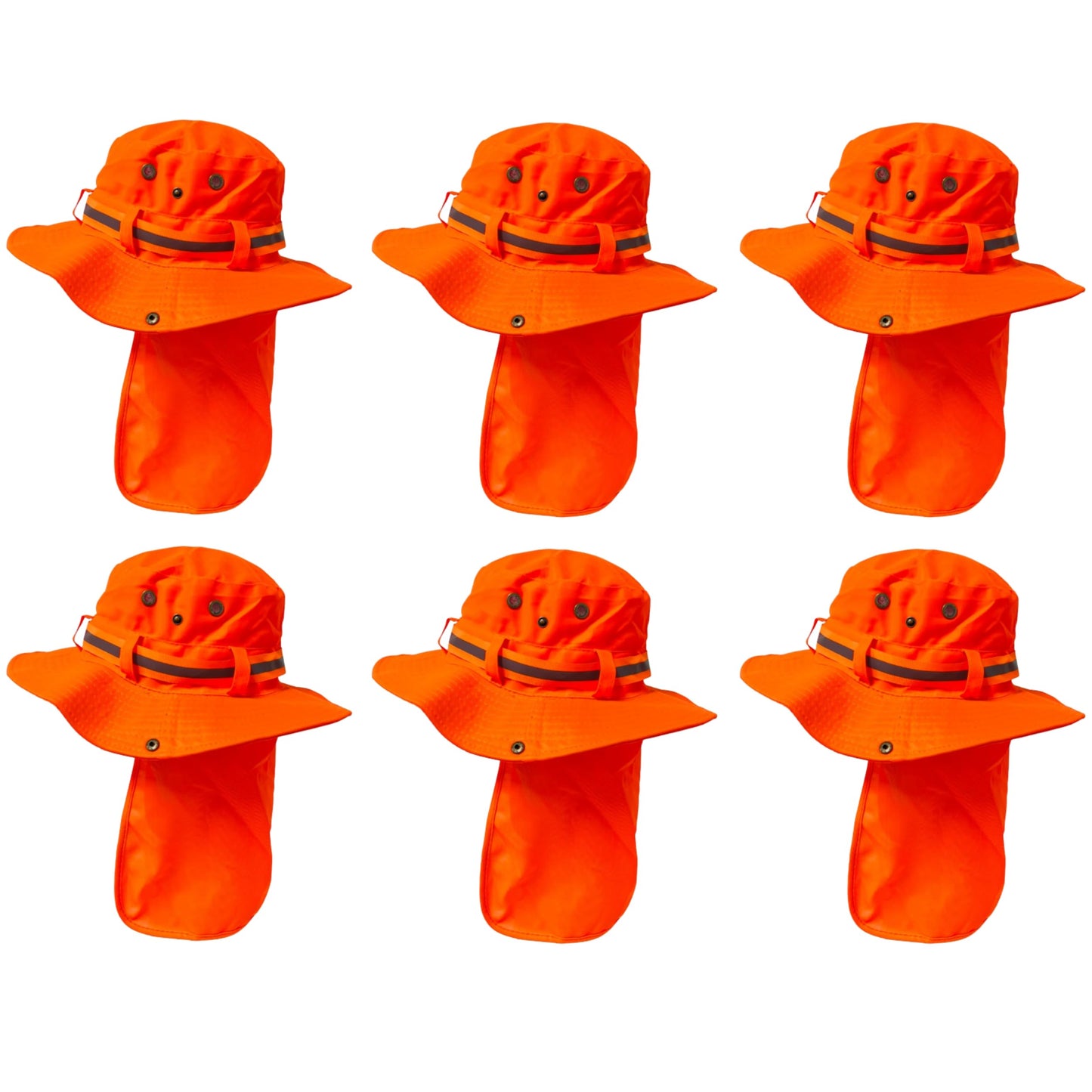 Packable and Adjustable Reflective Neon Boonie Sun Hat