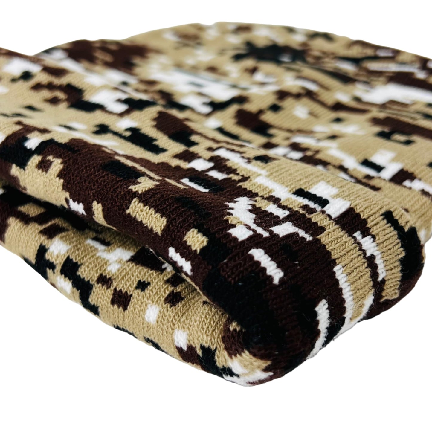 Roytrense Super Soft Child Unisex Camo Print Winter Knit Beanie