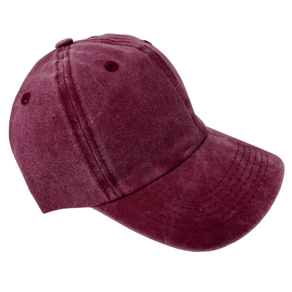 Roytrense Unisex 100% Cotton Washed Low Profile Dad Hat - Adjustable Baseball Cap for Outdoor Activities