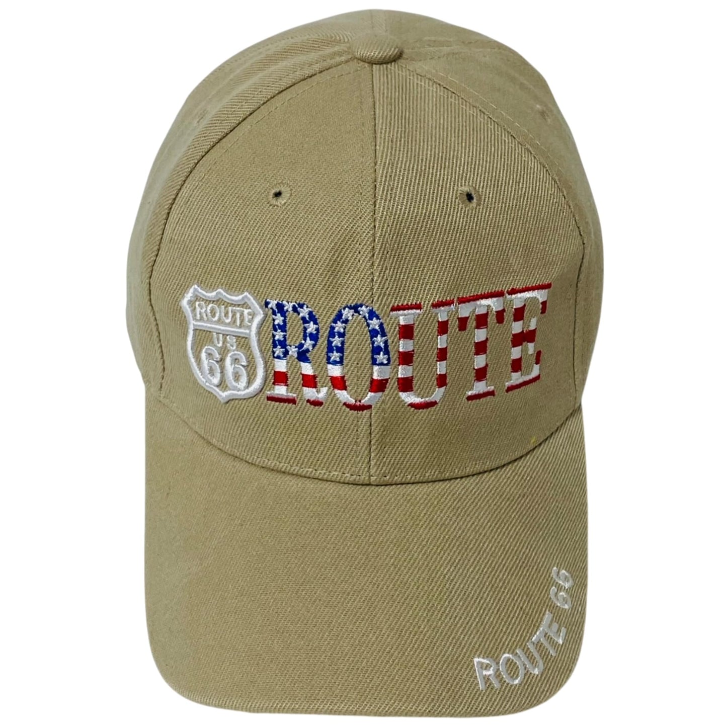 Roytrense Unisex Americana Route 66 Embroidered Baseball Cap - Travel Inspired Adjustable Dad Hat