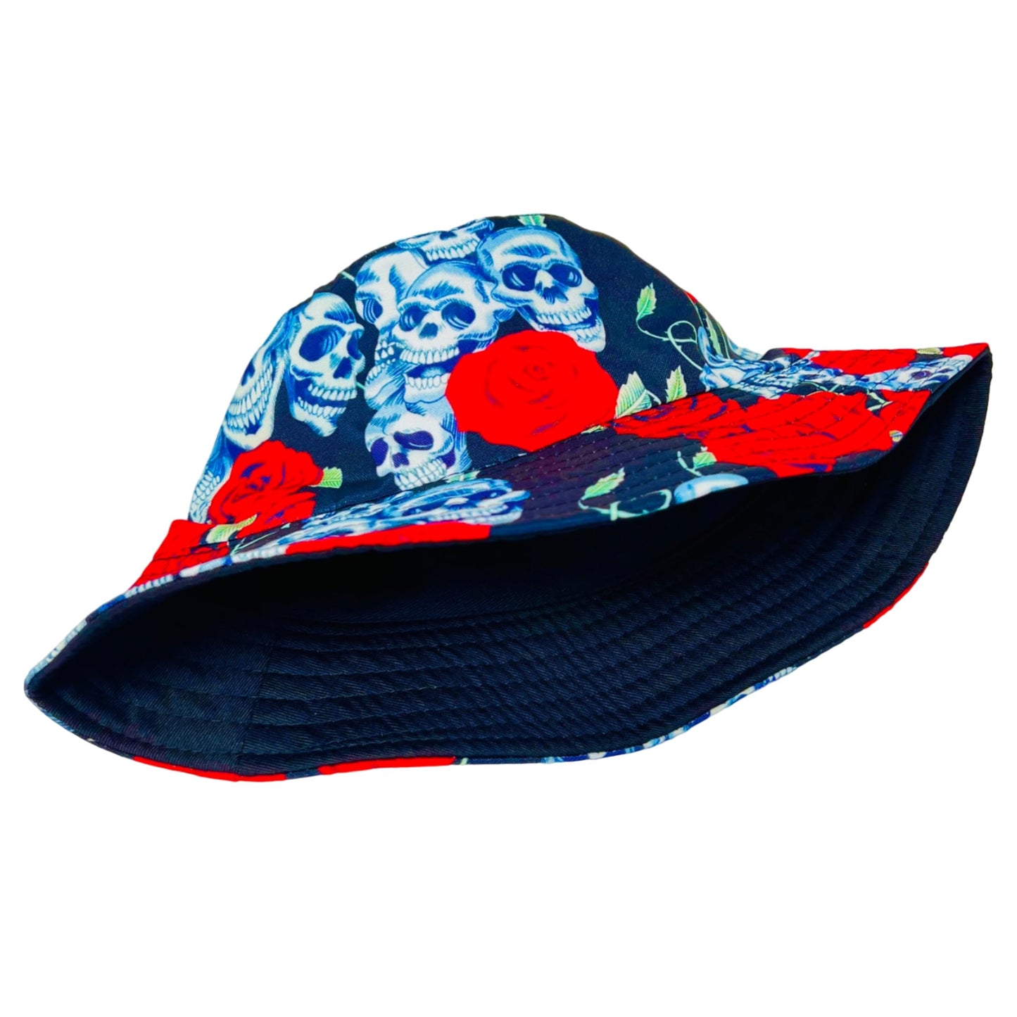 Unisex Bucket Hat Reversible Double-Side-Wear Packable for Travel, Outdoors, and Beach