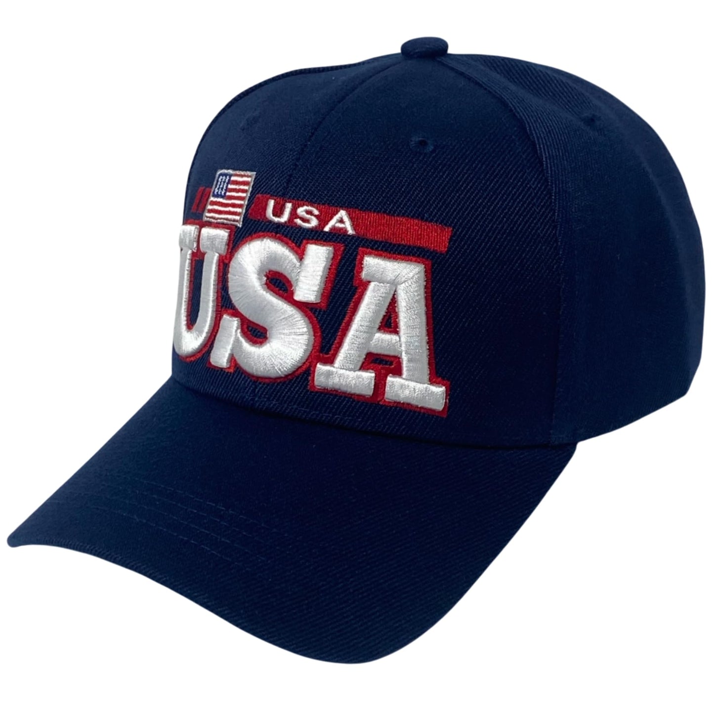 Roytrense Unisex Embroidered USA Flag Hat – Adjustable Patriotic Baseball Cap