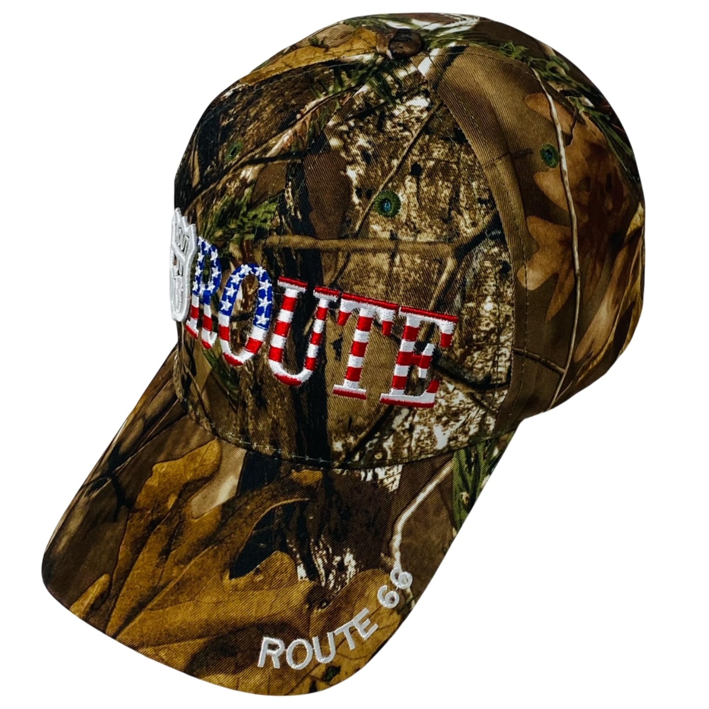 Roytrense Unisex Americana Route 66 Embroidered Baseball Cap - Travel Inspired Adjustable Dad Hat