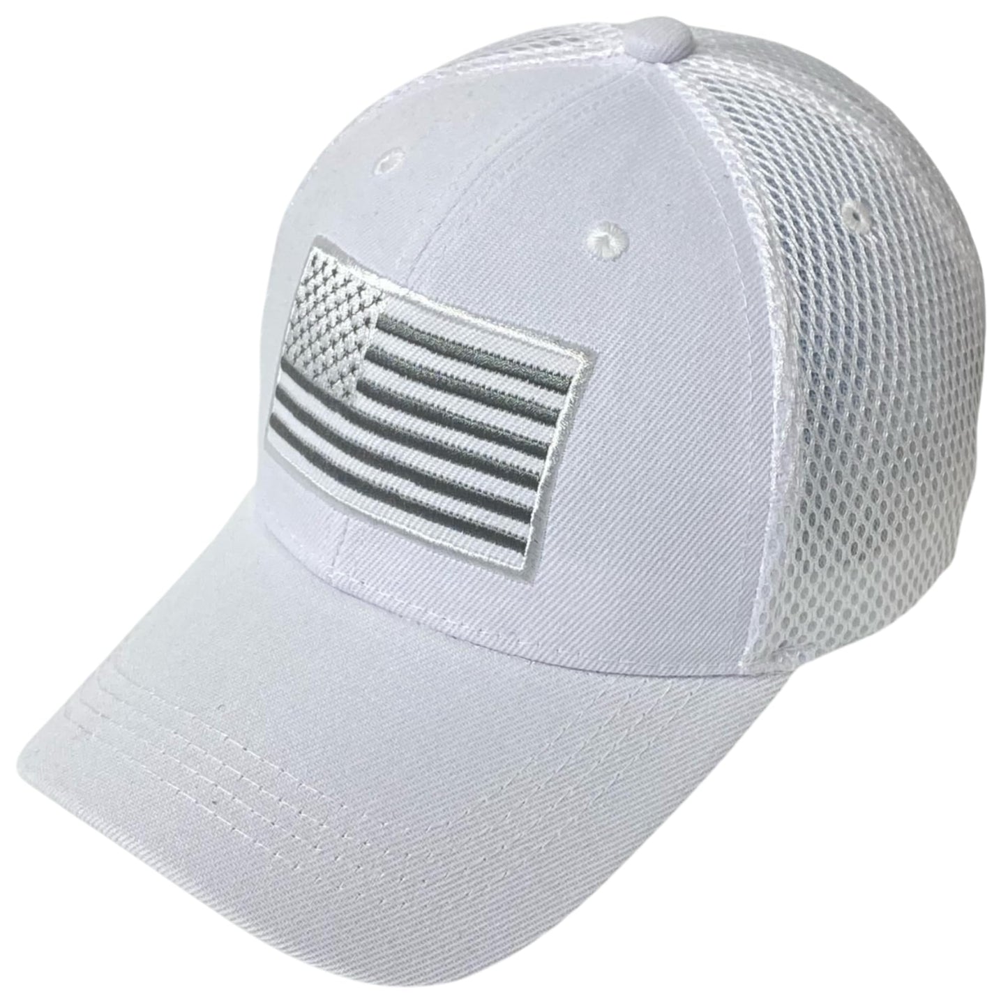 Roytrense Unisex Embroidered Flag Baseball Cap – Patriotic Mesh Dad Hat