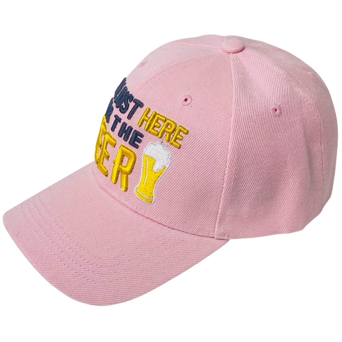 I'm Just Here for The Beer Embroidered Baseball Cap – Unisex Adjustable Dad Hat