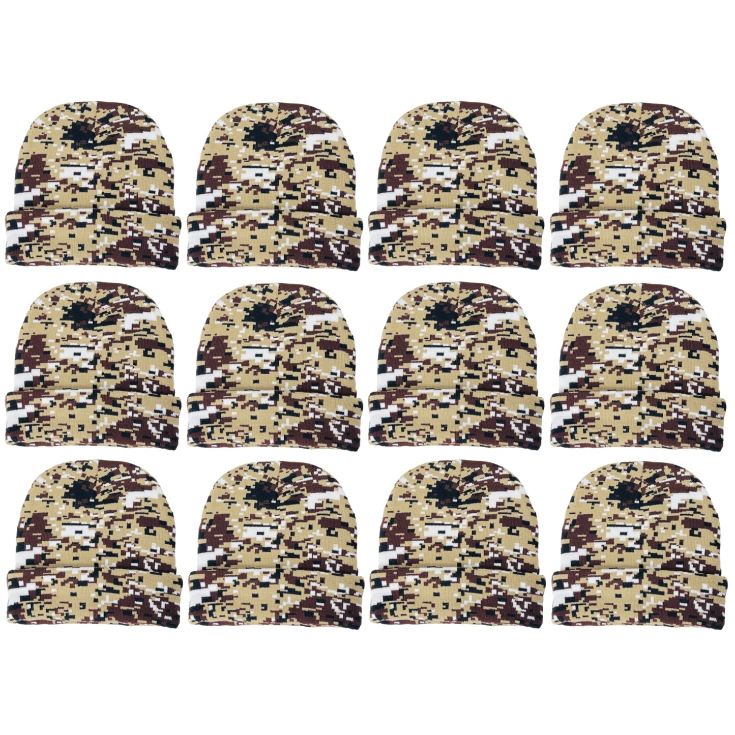 Super Soft Unisex Camo Print Winter Knit Beanie
