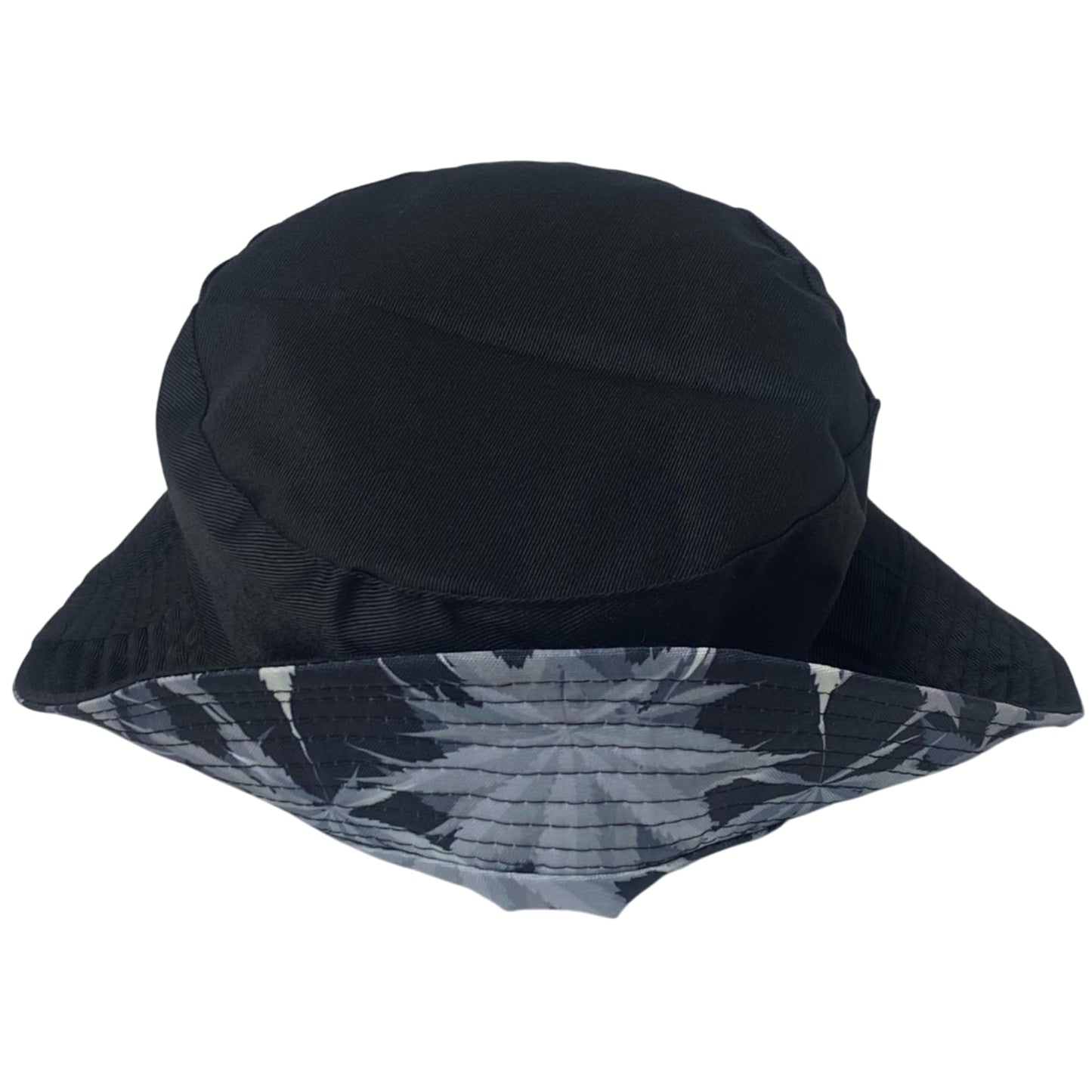 Unisex Marijuana Bucket Hat Reversible Double-Side-Wear Packable for Travel, Outdoors, and Beach
