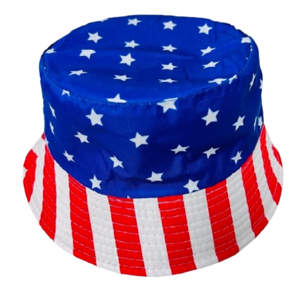 Unisex Bucket Hat Reversible Double-Side-Wear Packable for Travel, Outdoors, and Beach