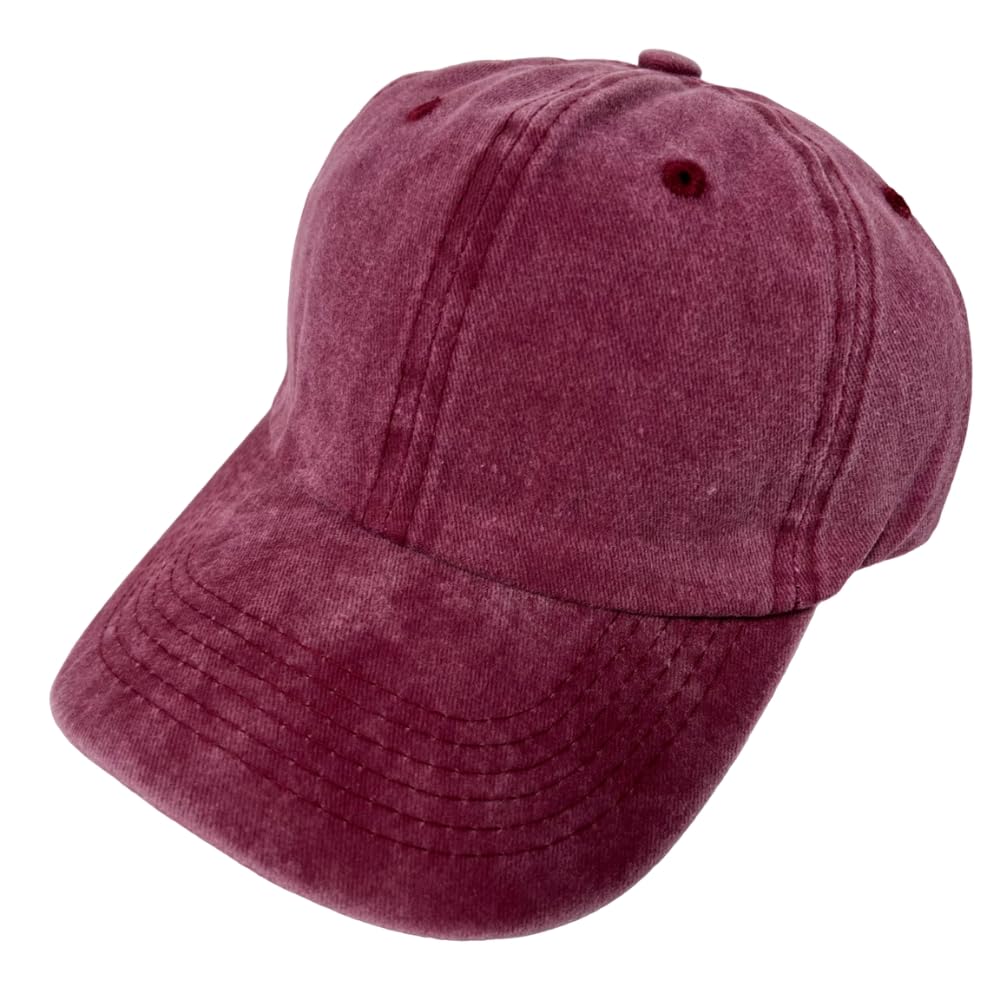 Roytrense Unisex 100% Cotton Washed Low Profile Dad Hat - Adjustable Baseball Cap for Outdoor Activities