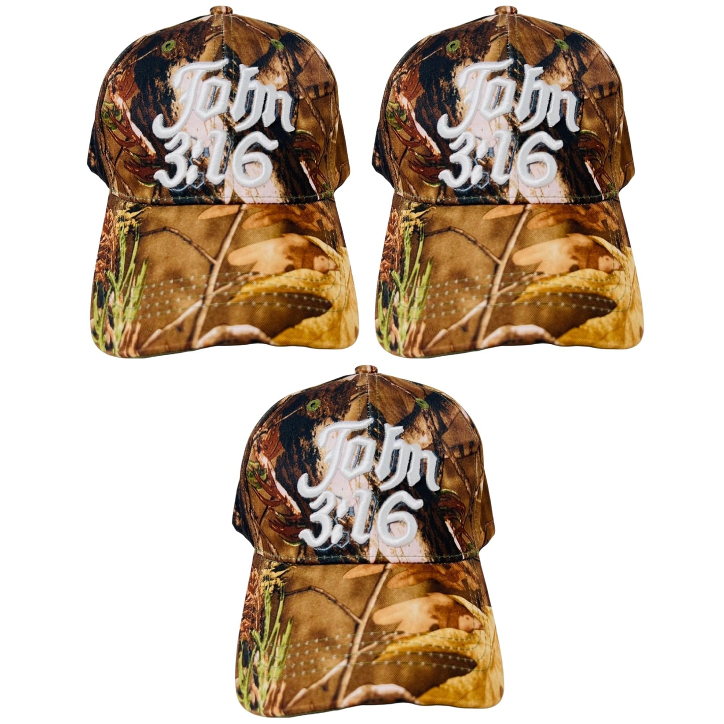 John 3:16 - Unisex Religious 3D Embroidered Baseball Cap