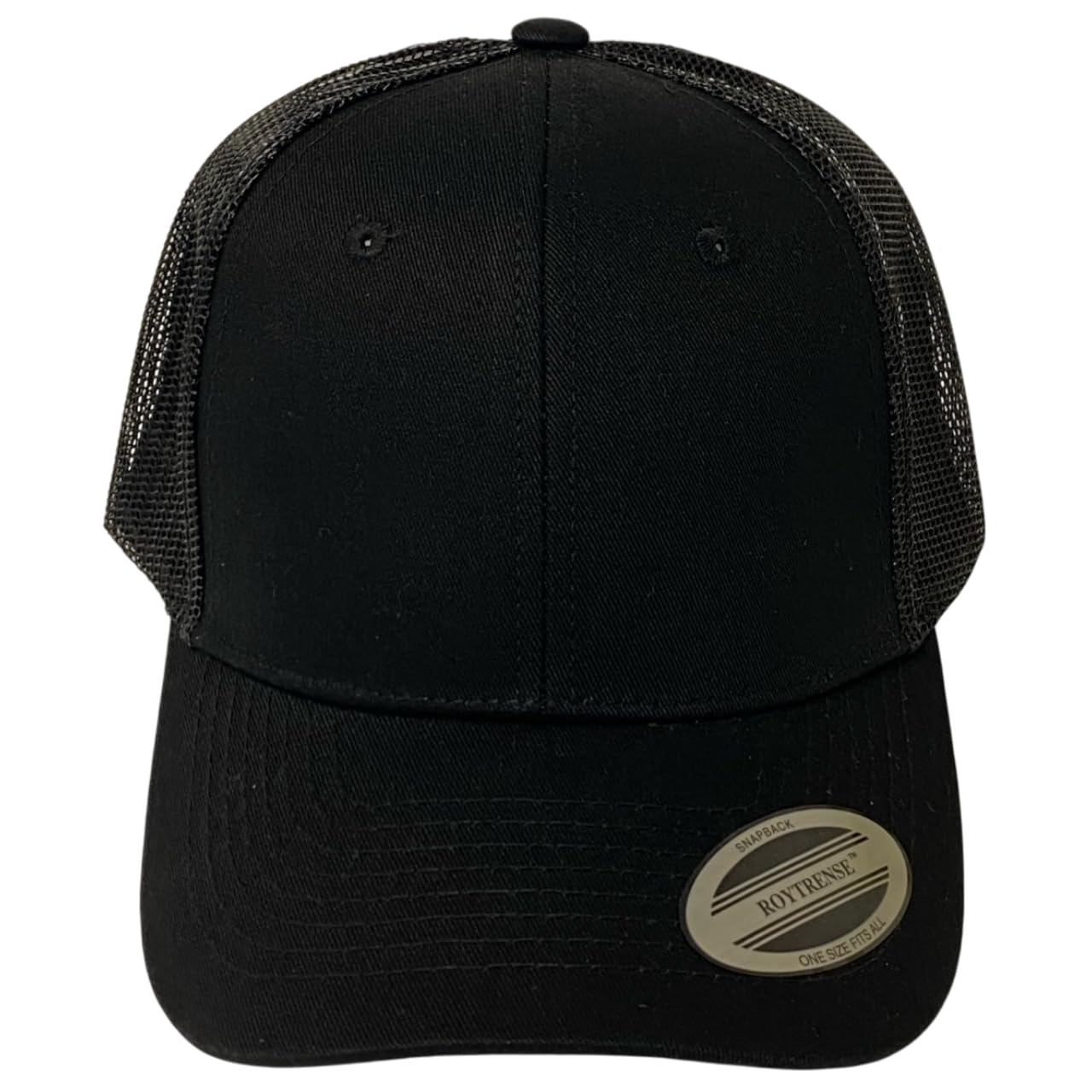 Classic Solid Color Mesh Trucker Hat - Adjustable Snapback Cap for Men & Women - Casual & Sporty Style