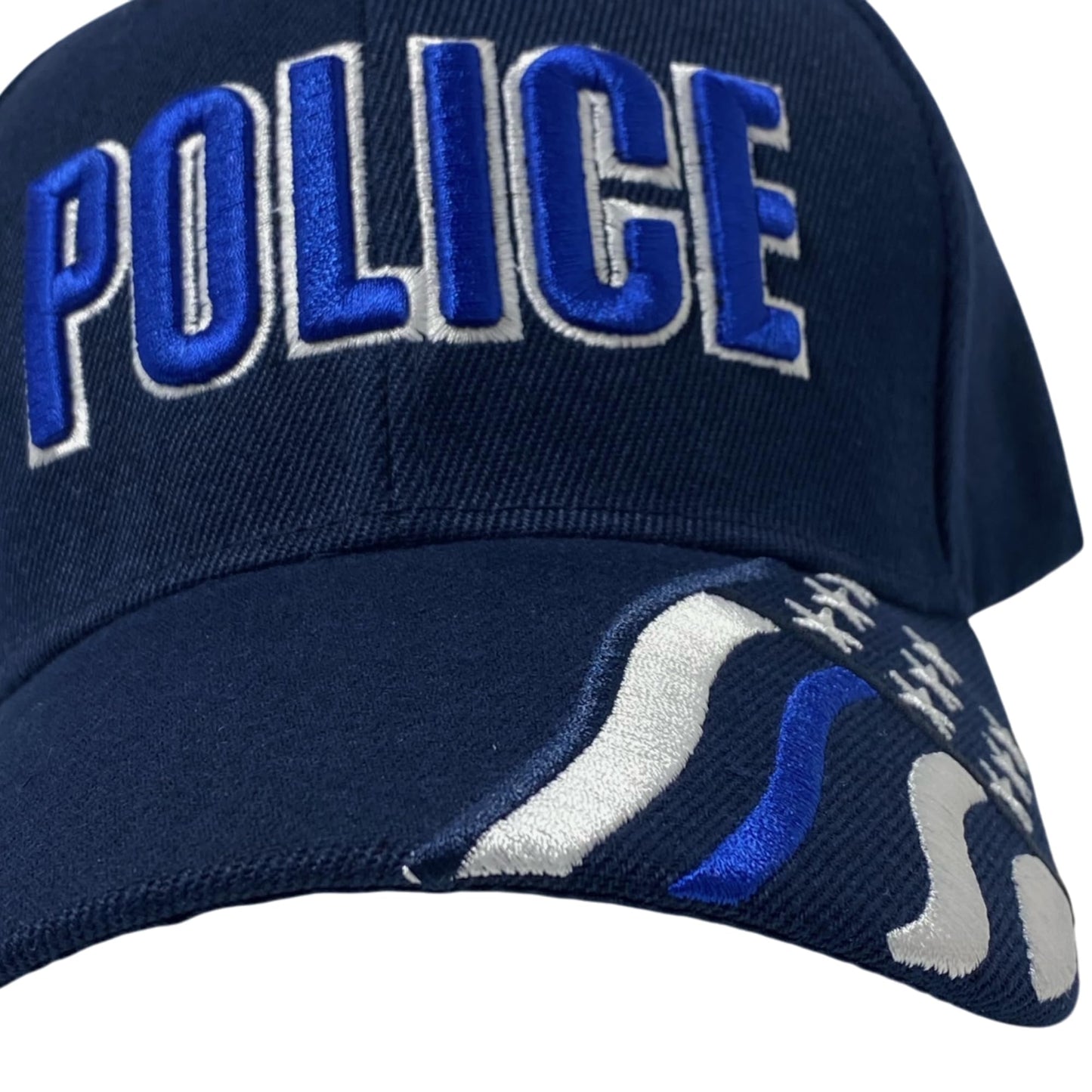 Roytrense Unisex Embroidered Police Baseball Cap – Blue Line Flag Embroidered Bill