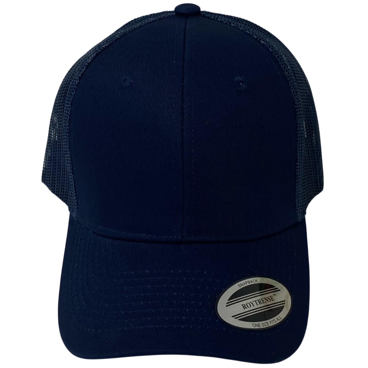 Classic Solid Color Mesh Trucker Hat - Adjustable Snapback Cap for Men & Women - Casual & Sporty Style
