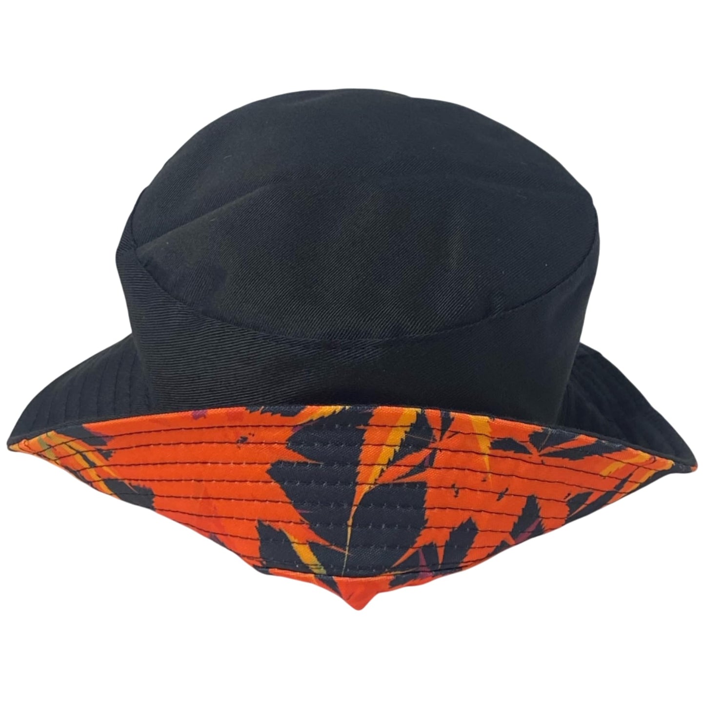 Unisex Marijuana Bucket Hat Reversible Double-Side-Wear Packable for Travel, Outdoors, and Beach