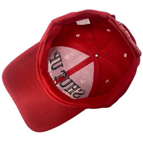 Funny Unisex Embroidered Shut Up Big Mouth Novelty Baseball Cap