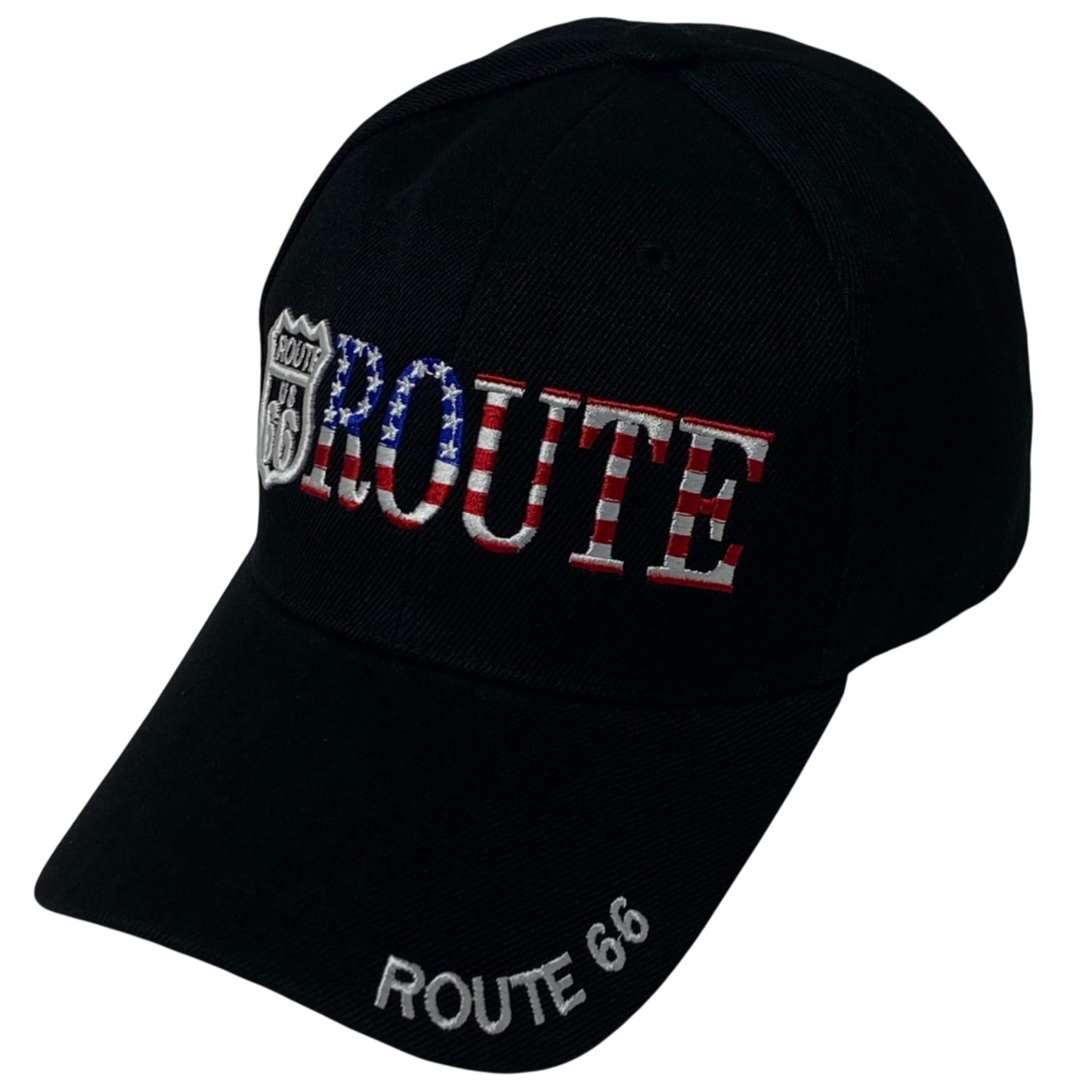 Roytrense Unisex Americana Route 66 Embroidered Baseball Cap - Travel Inspired Adjustable Dad Hat