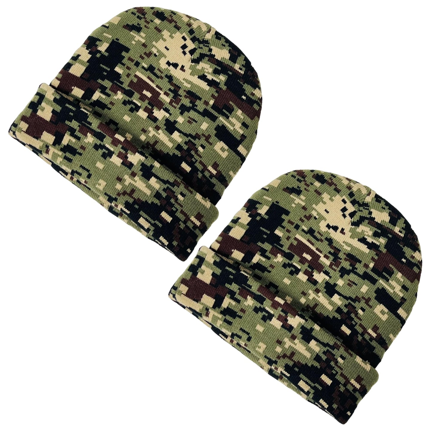 Super Soft Unisex Camo Print Winter Knit Beanie