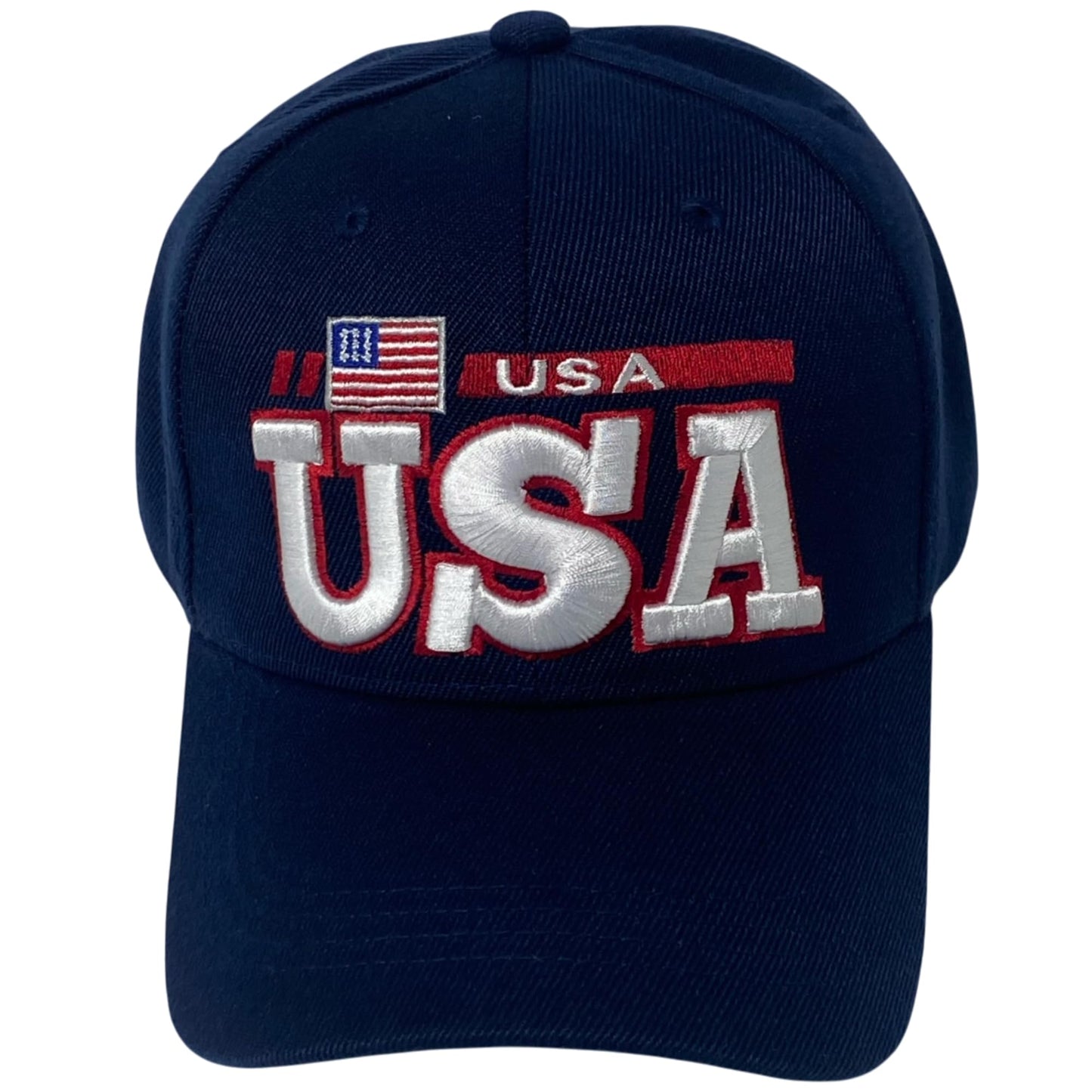 Roytrense Unisex Embroidered USA Flag Hat – Adjustable Patriotic Baseball Cap