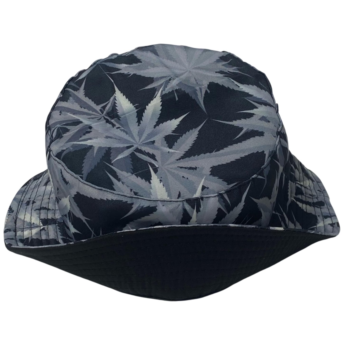 Unisex Marijuana Bucket Hat Reversible Double-Side-Wear Packable for Travel, Outdoors, and Beach