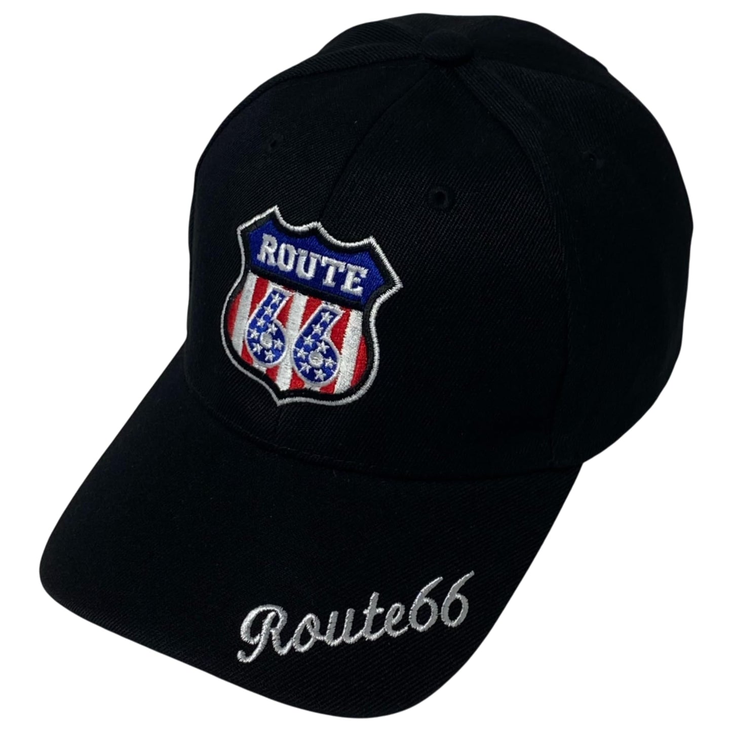 Roytrense Unisex Route 66 Embroidered Baseball Cap - Travel Inspired Adjustable Dad Hat