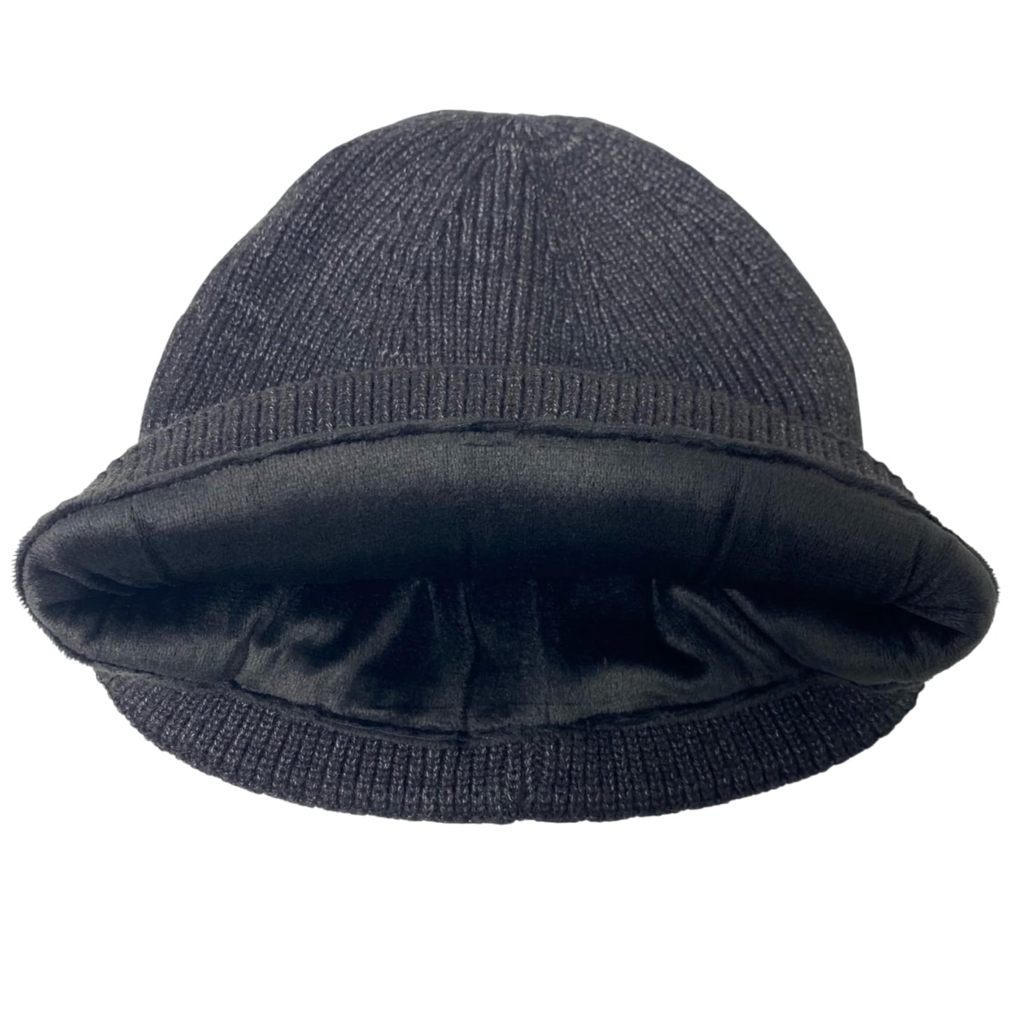 Super Soft Plush-Lined Solid Color Knitted Sport Cuffed Winter Hat