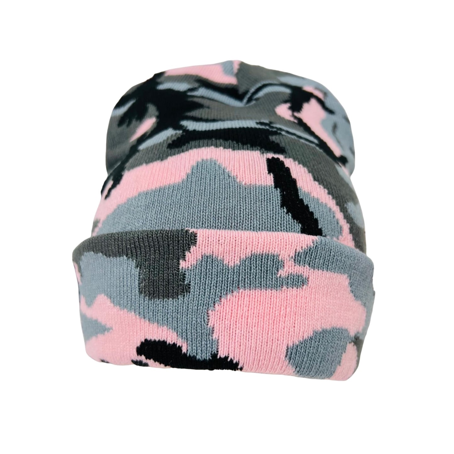 Roytrense Super Soft Child Unisex Camo Print Winter Knit Beanie