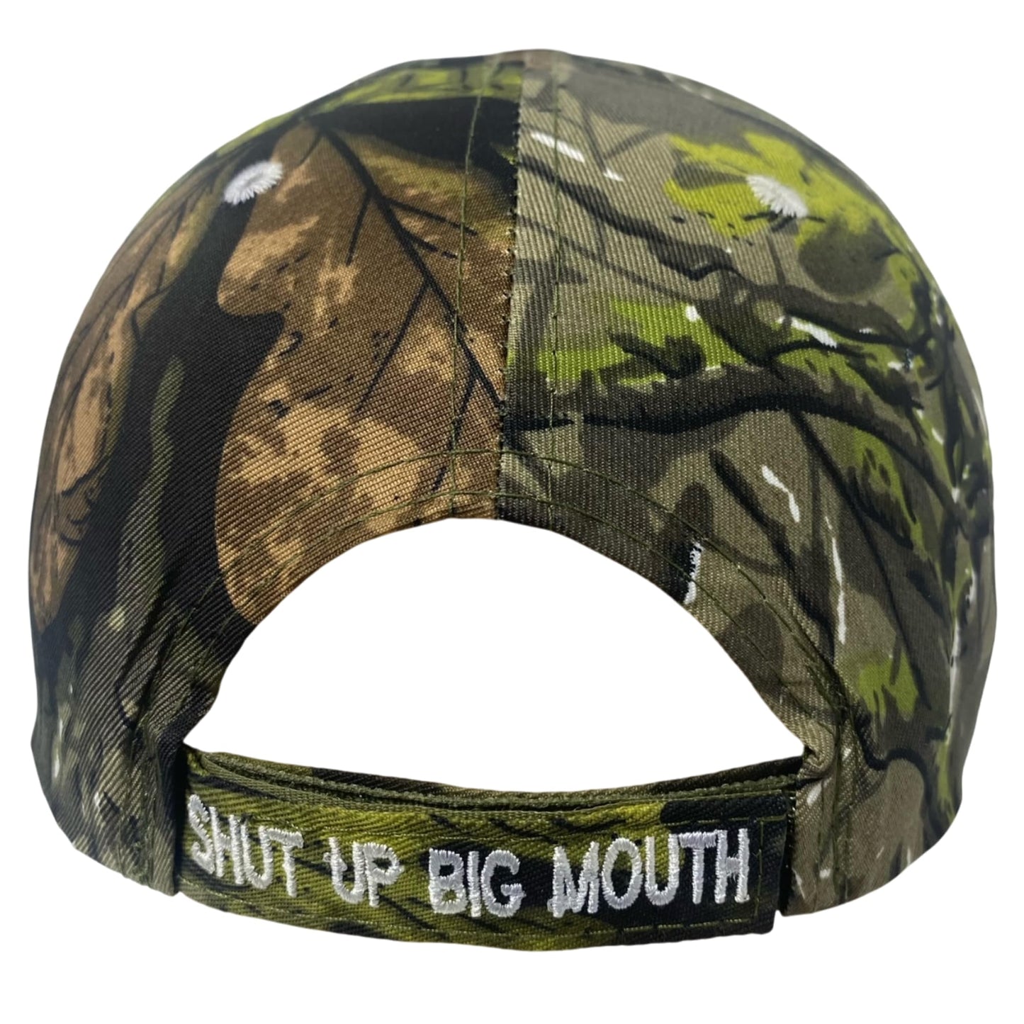 Funny Unisex Embroidered Shut Up Big Mouth Novelty Baseball Cap