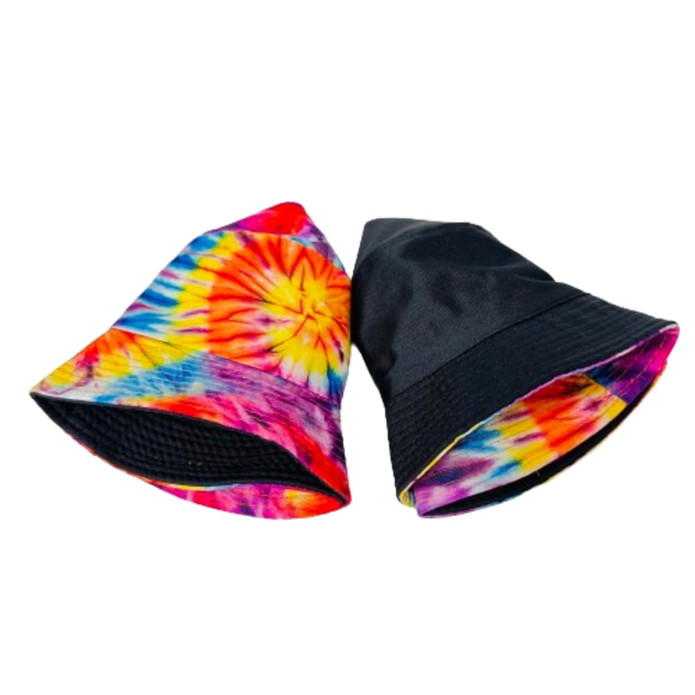 Unisex Bucket Hat Reversible Double-Side-Wear Packable for Travel, Outdoors, and Beach