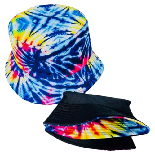 Unisex Bucket Hat Reversible Double-Side-Wear Packable for Travel, Outdoors, and Beach