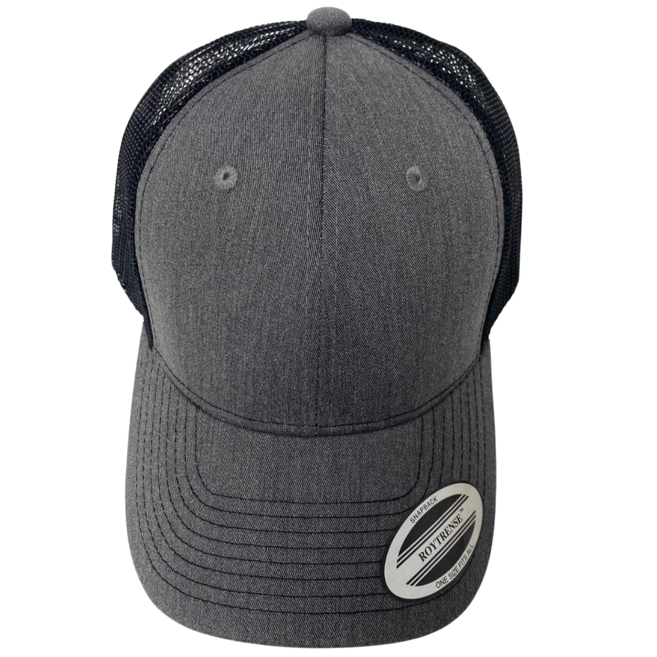 Classic Solid Color Mesh Trucker Hat - Adjustable Snapback Cap for Men & Women - Casual & Sporty Style