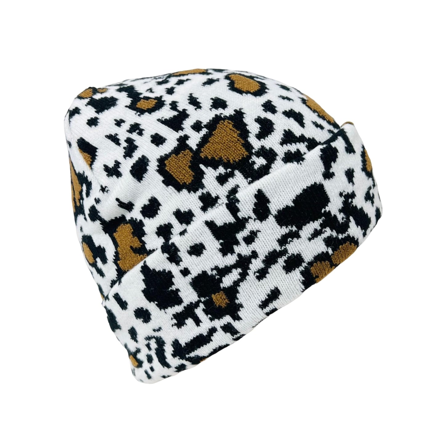 Child Unisex Animal Print Winter Knit Beanie