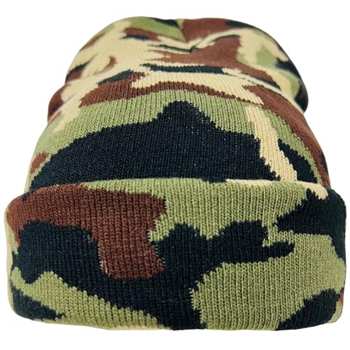 Super Soft Unisex Camo Print Winter Knit Beanie