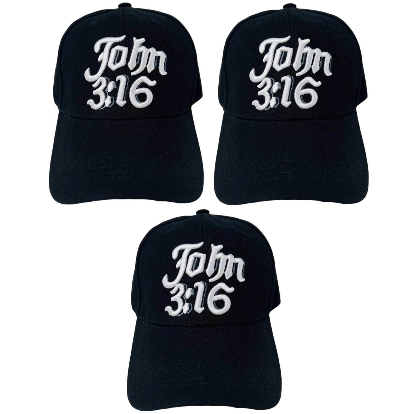 John 3:16 - Unisex Religious 3D Embroidered Baseball Cap