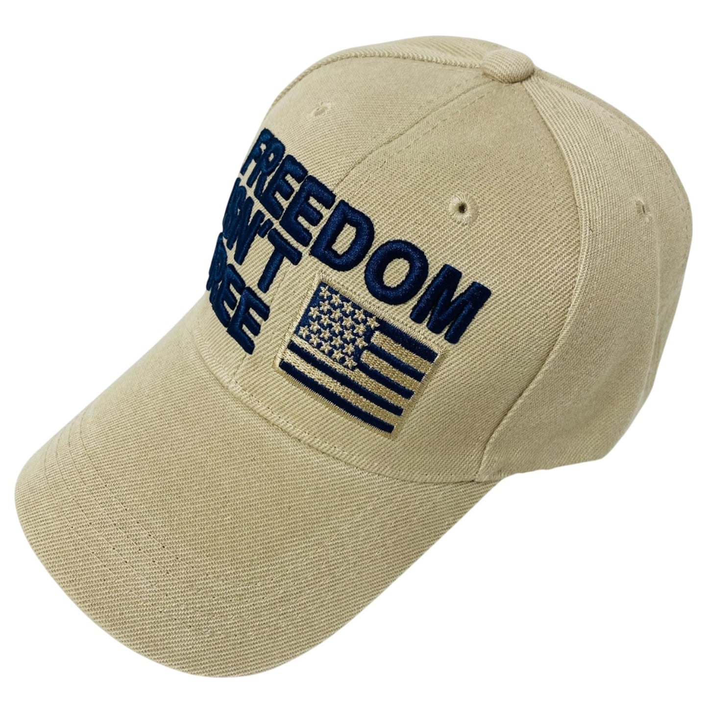 Roytrense Unisex Embroidered Patriotic Freedom Isn’t Free Baseball Cap
