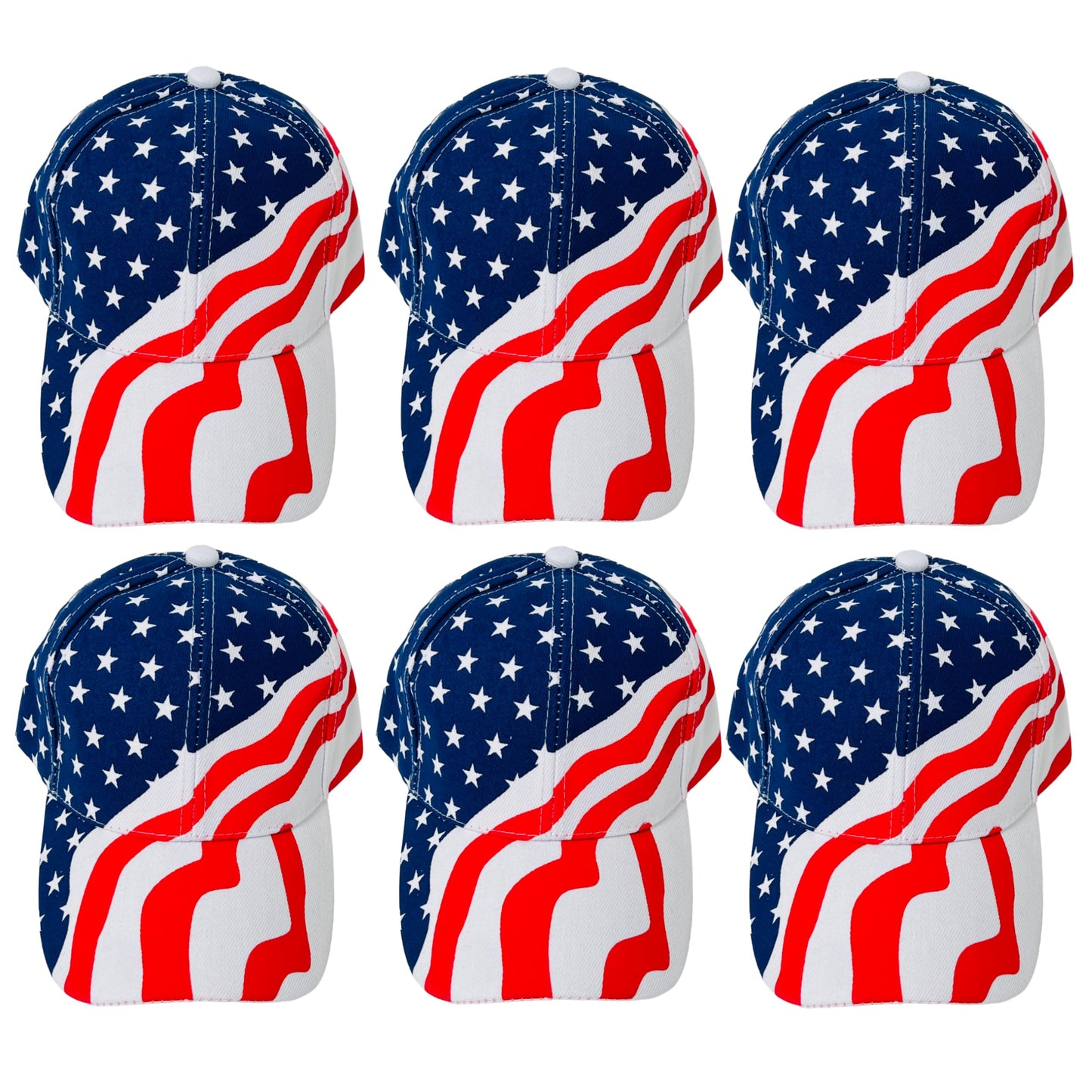 Roytrense Unisex American Flag Adjustable Baseball Cap