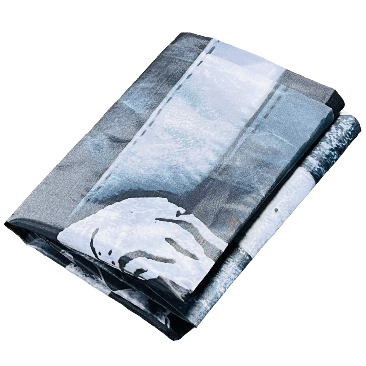 Double-Stitched Skull & Crossbones Black & White American 3X5 Flag