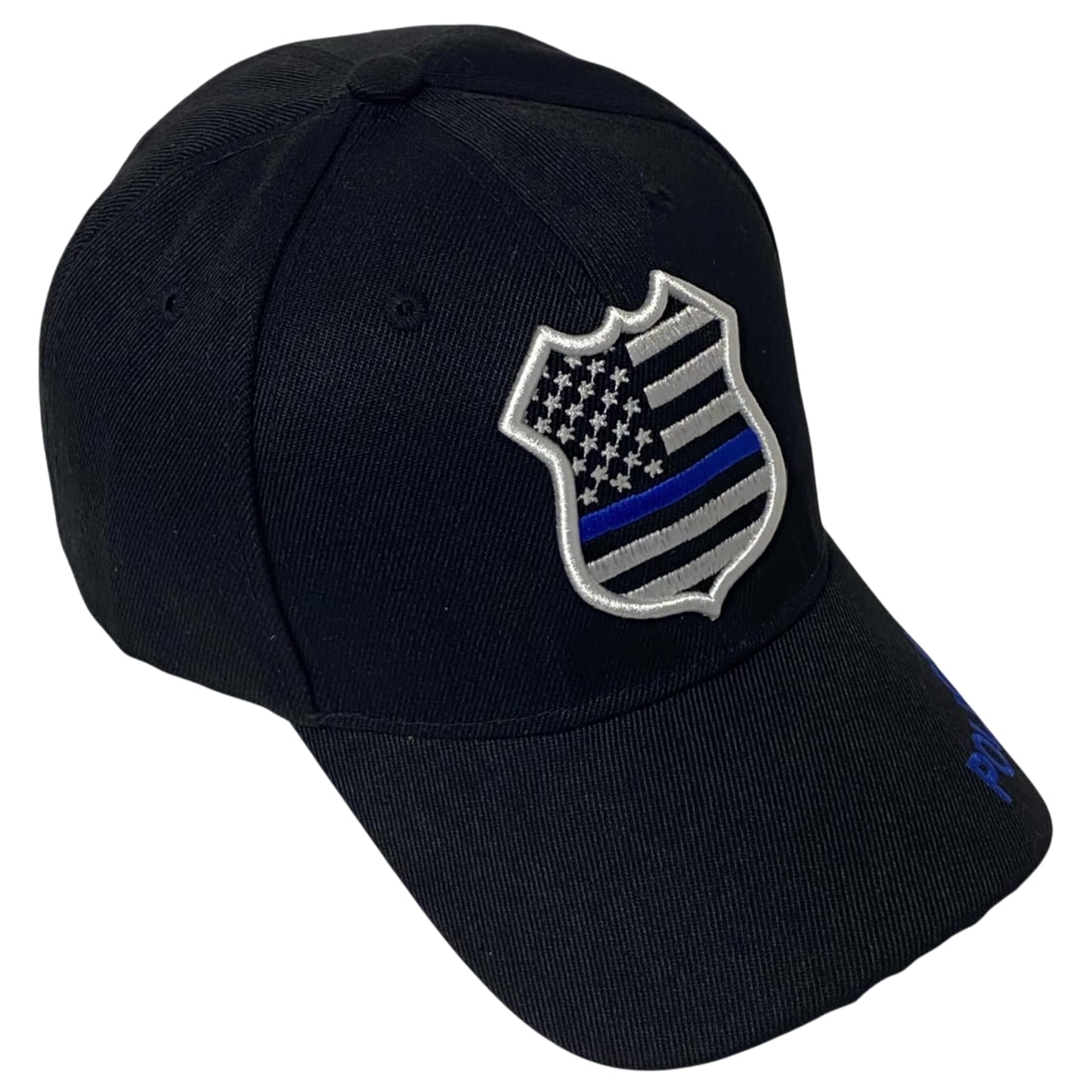 Roytrense Unisex Embroidered Blue Line Badge Baseball Cap – Patriotic Law Enforcement Support Hat