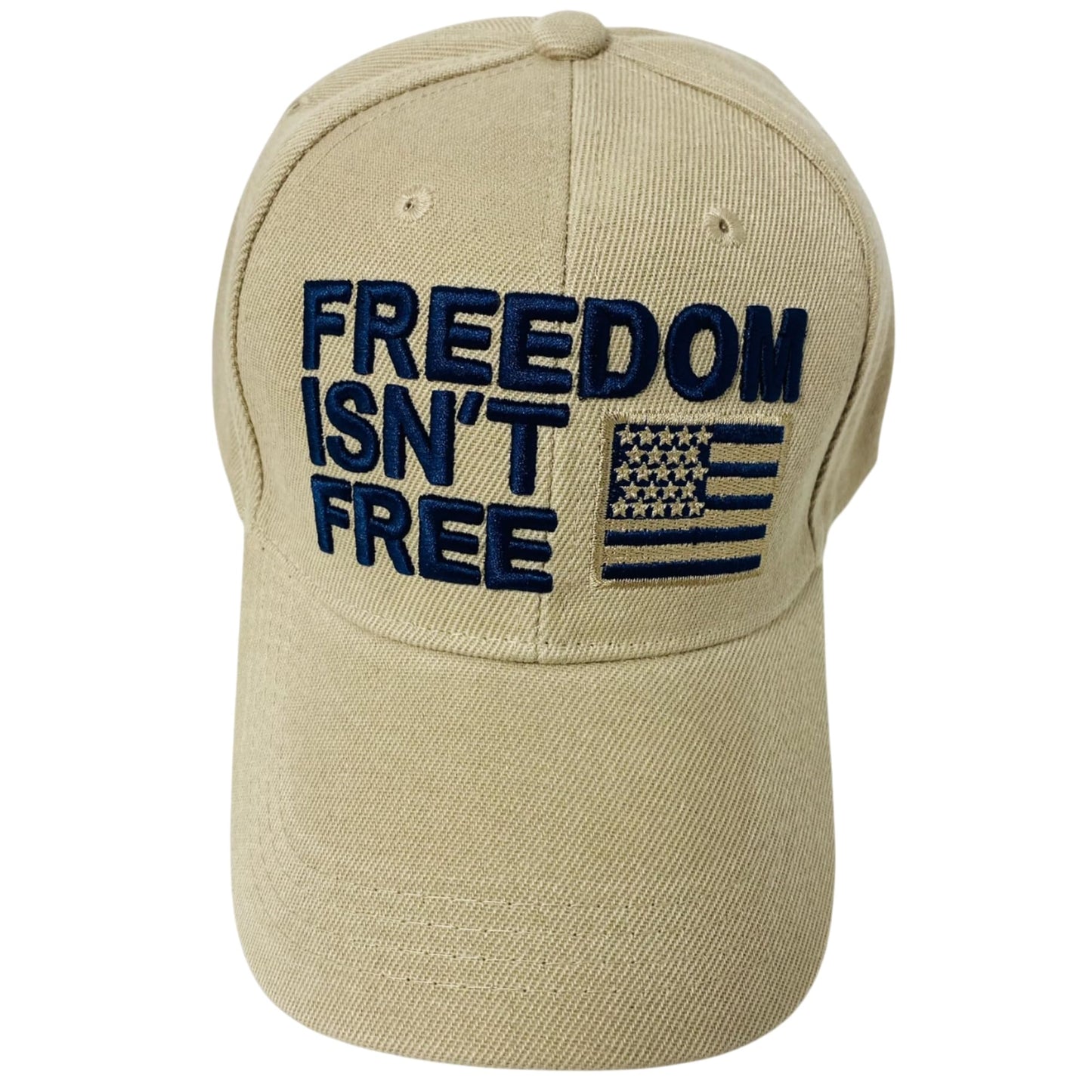 Roytrense Unisex Embroidered Patriotic Freedom Isn’t Free Baseball Cap