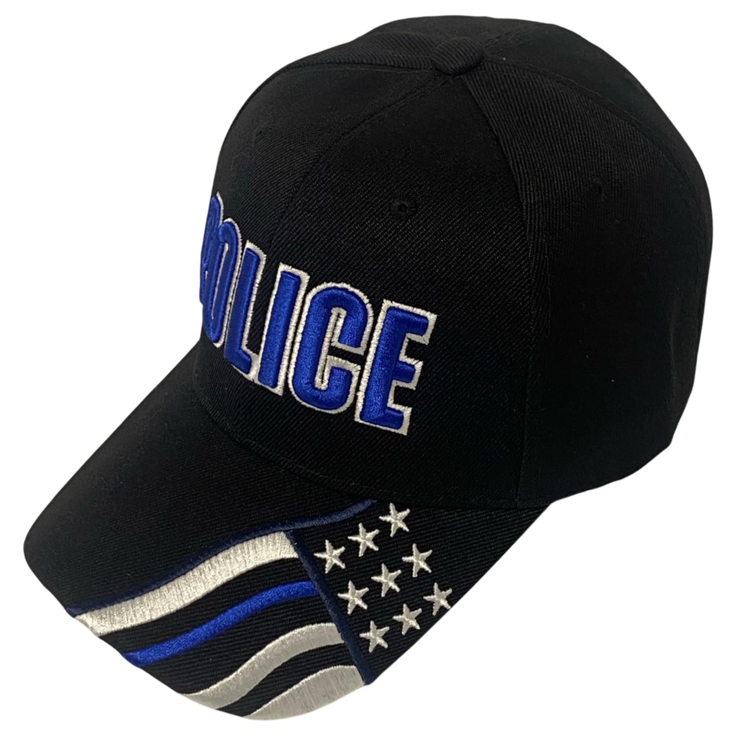 Roytrense Unisex Embroidered Police Baseball Cap – Blue Line Flag Embroidered Bill