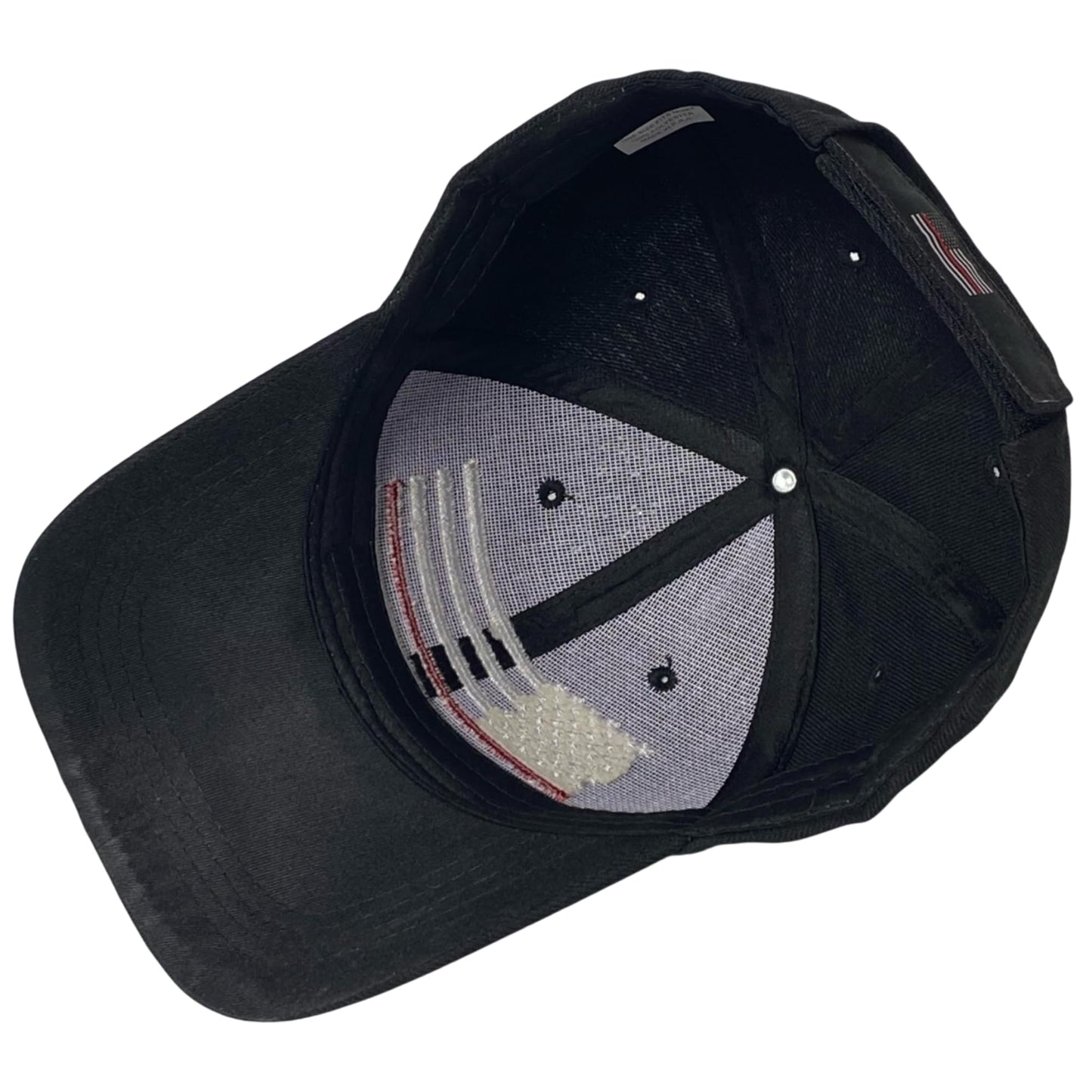 Unisex Embroidered Thin Red Line Flag Baseball Cap – Patriotic Firefighter Support Dad Hat