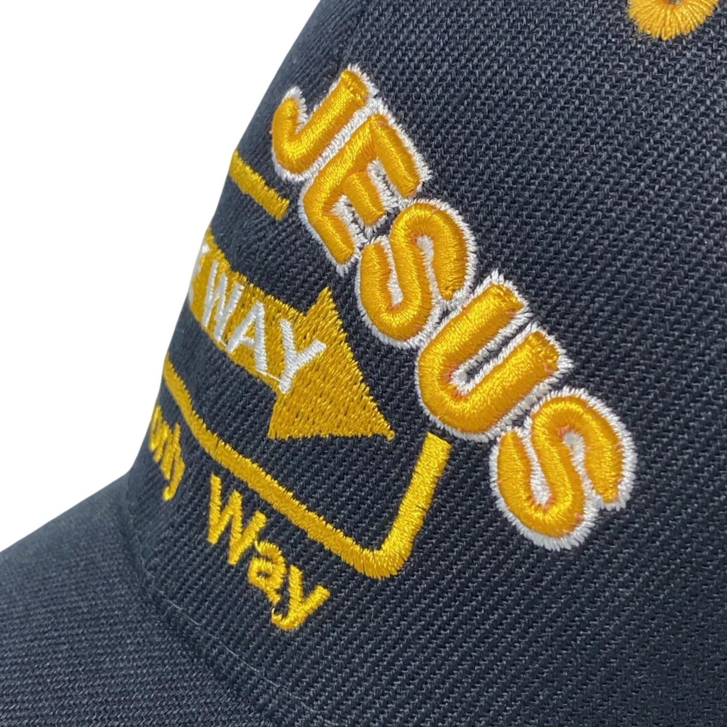 Faith Embroidered ‘Jesus One Way’ Baseball Cap – Unisex Christian Religious Dad Hat