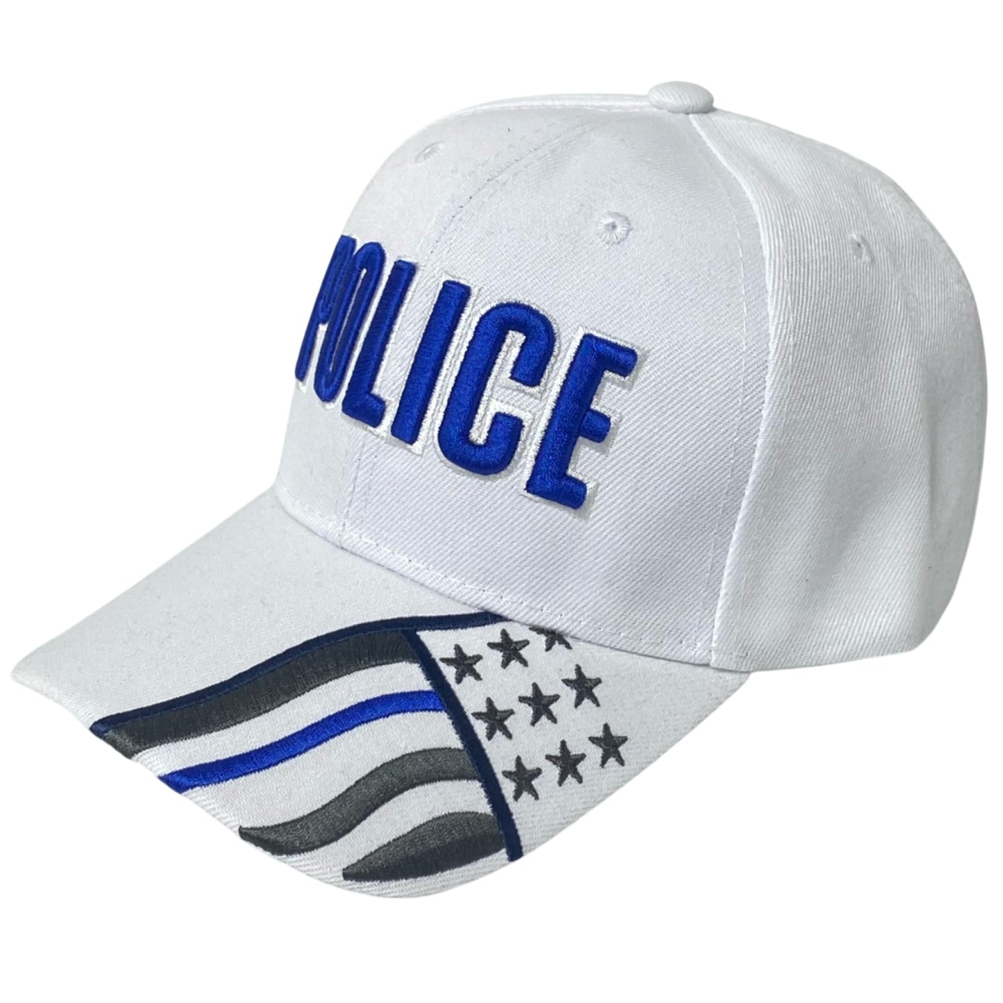 Roytrense Unisex Embroidered Police Baseball Cap – Blue Line Flag Embroidered Bill