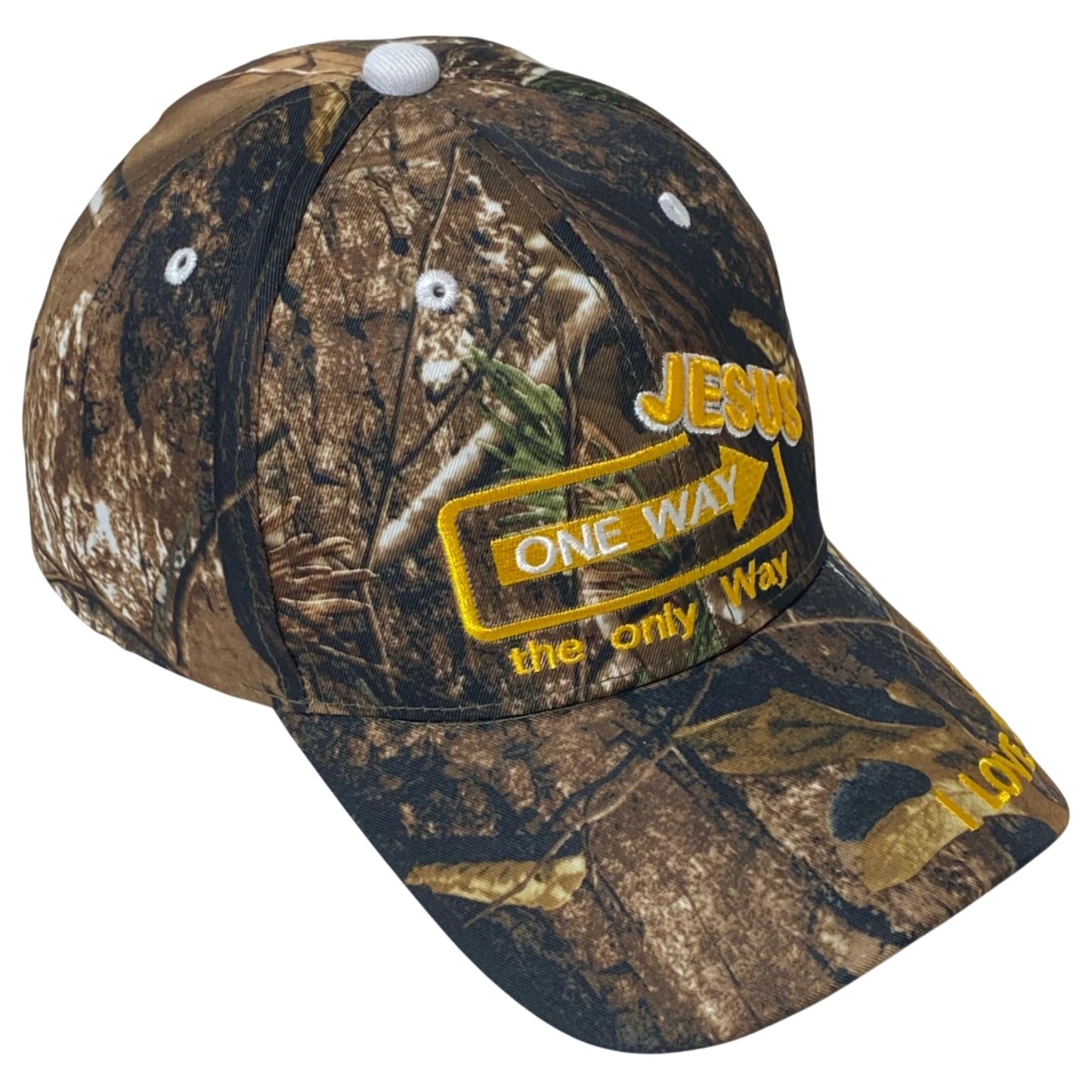 Faith Embroidered ‘Jesus One Way’ Baseball Cap – Unisex Christian Religious Dad Hat